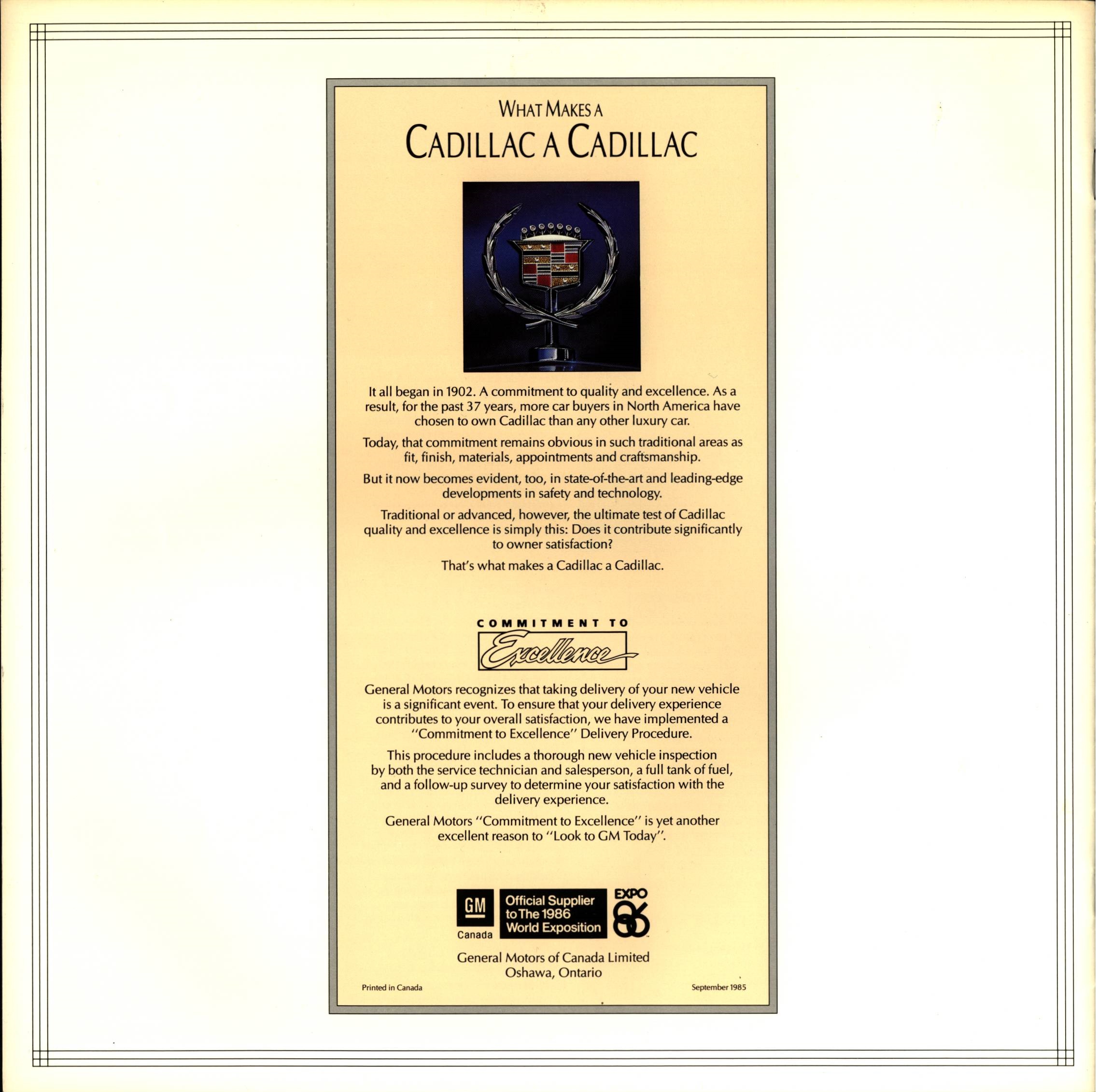 1986 Cadillac Fleetwood-DeVille Brochure (Cdn) 12