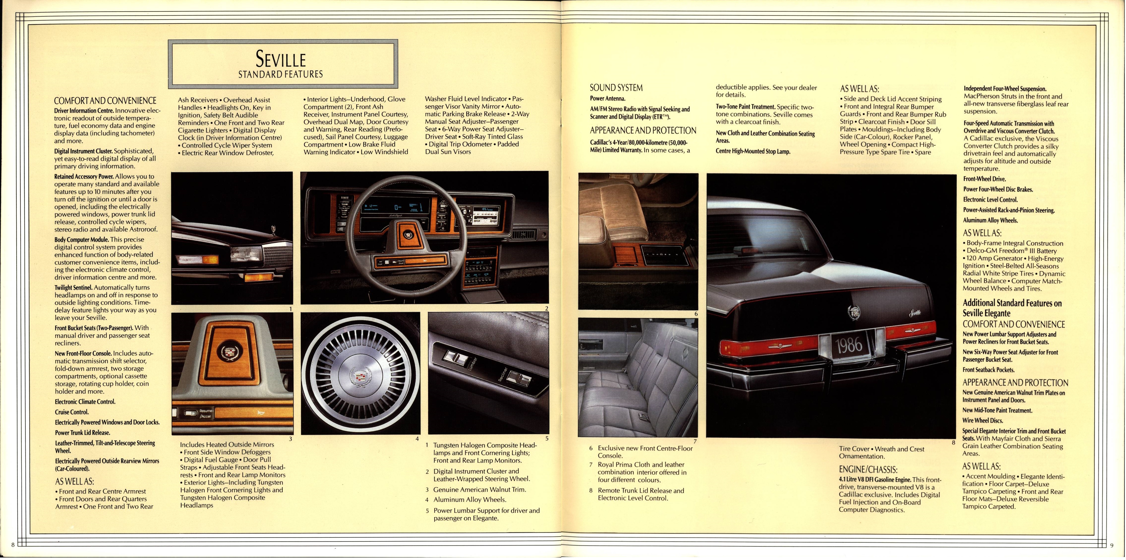 1986 Cadillac Seville Brochure (Cdn) 08-09