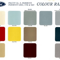 1989 Ford EA Falcon Colour Chart - Australia