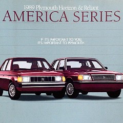 1989 Plymouth Horizon and Reliant America 1989 Plymouth Horizon and Reliant America