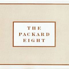 1934 Packard Eight Booklet 1934 Packard Eight Booklet