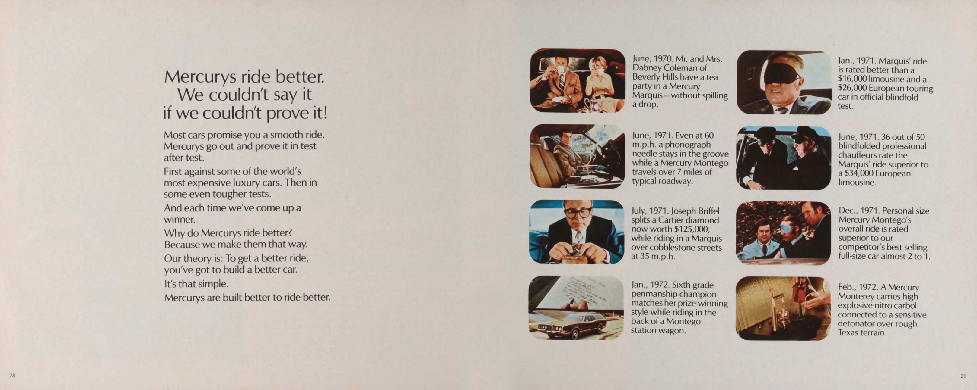 1973 Lincoln Mercury Full Line Brochure 28-29