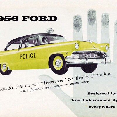 1956 Ford Police Cars
