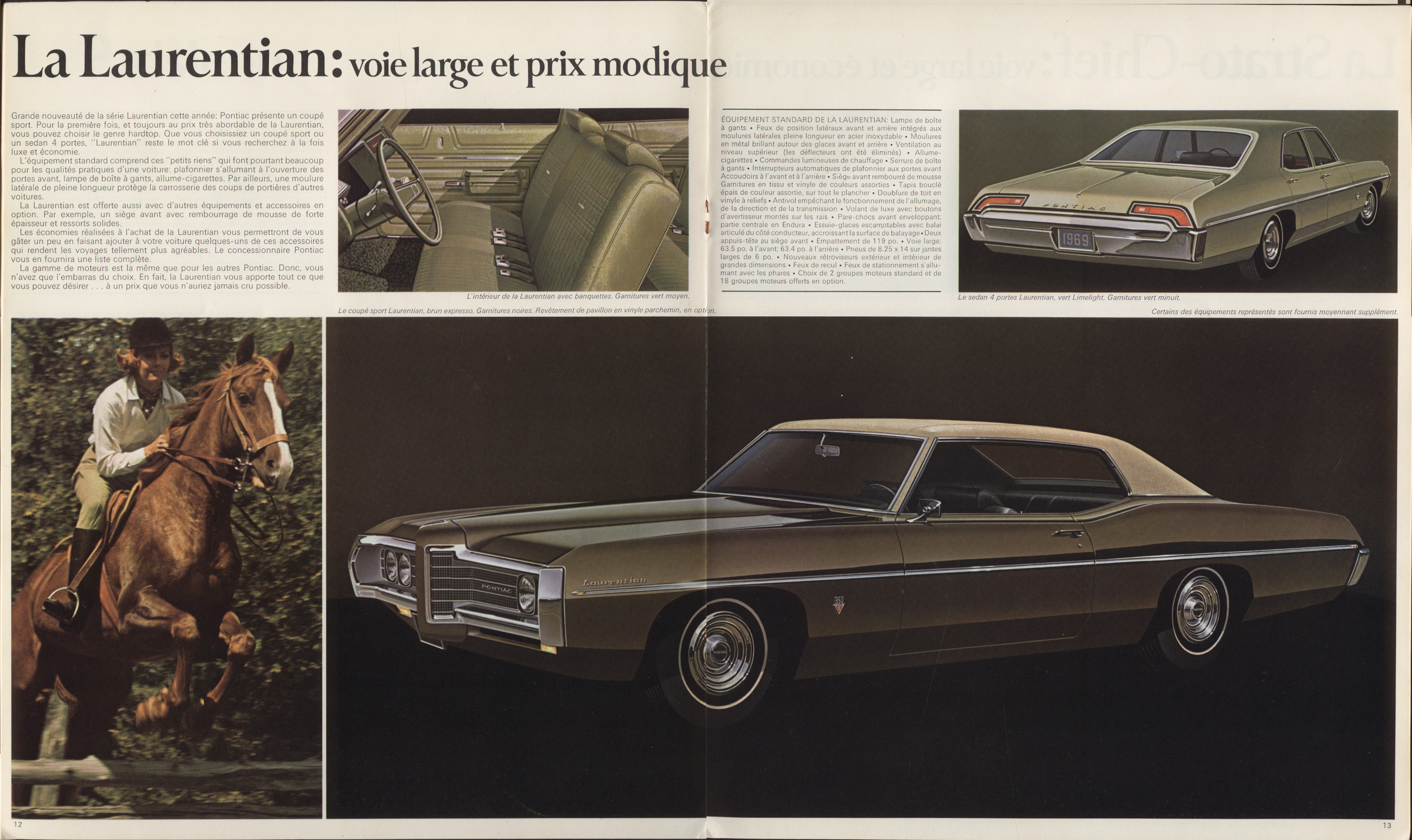 1969 Pontiac Full Size Prestige Brochure (Cdn-Fr) 12-13