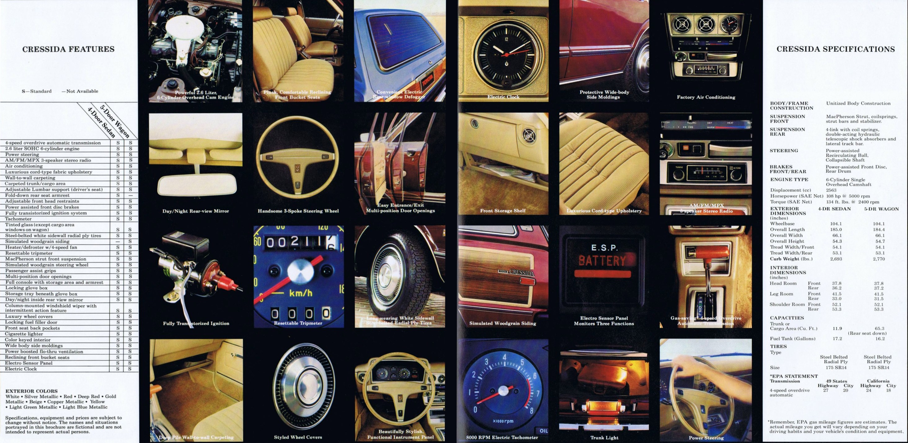 1978 Toyota Cressida Brochure 08-09