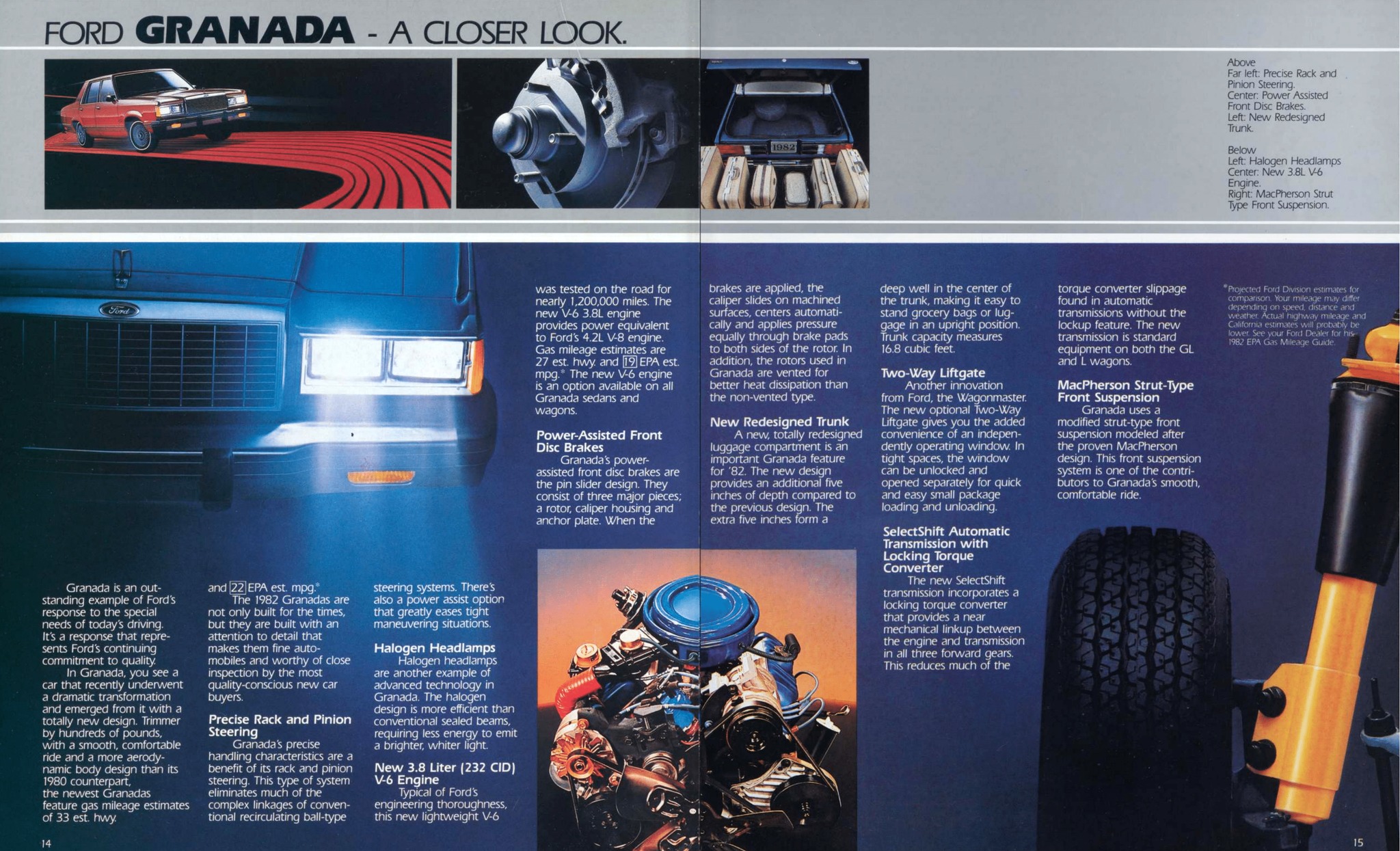 1982 Ford Granada USA Brochure 14-15