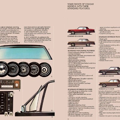 1982 Mercury Cougar Brochure 10-11