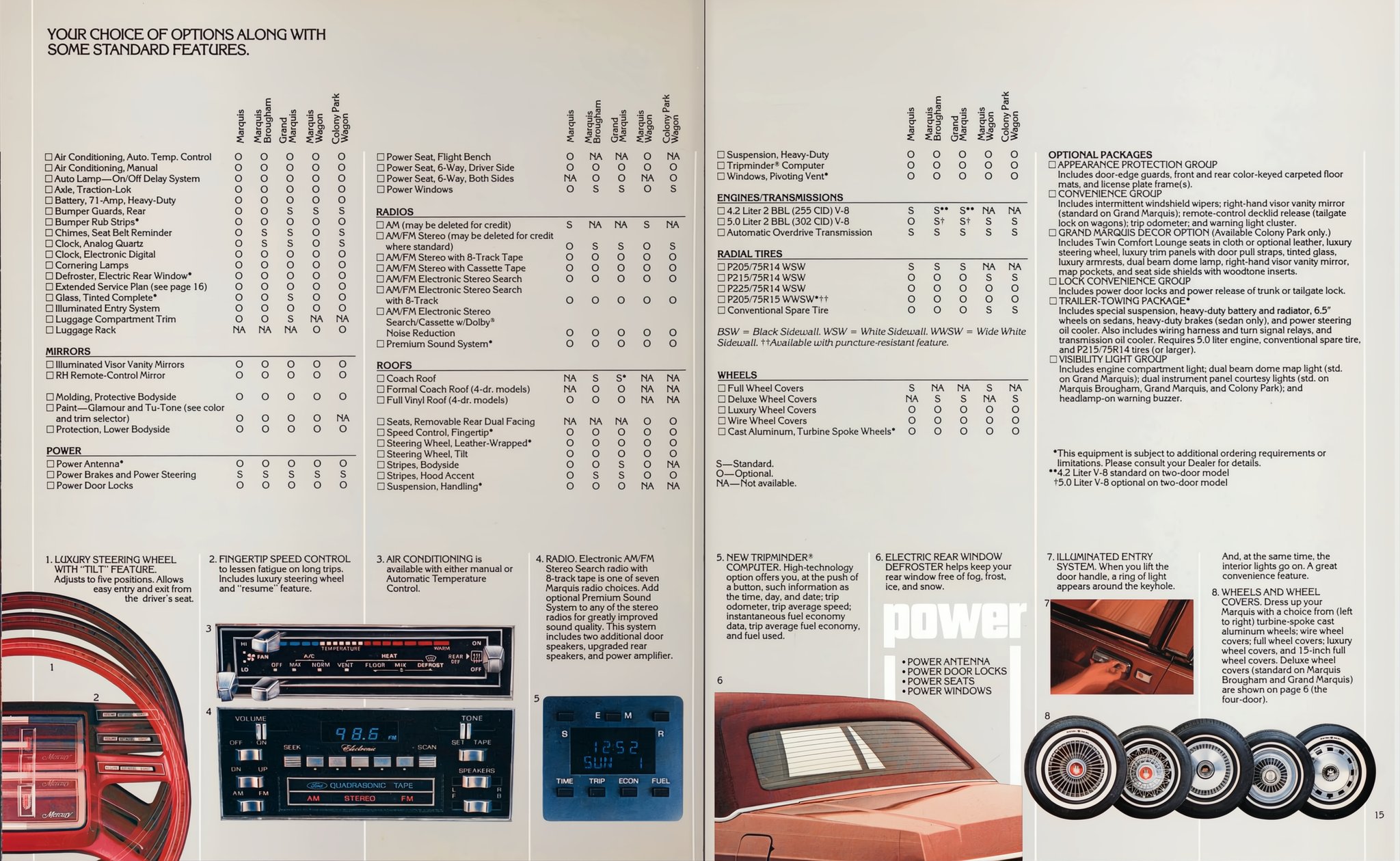 1982 Mercury Marquis Brochure 14-15