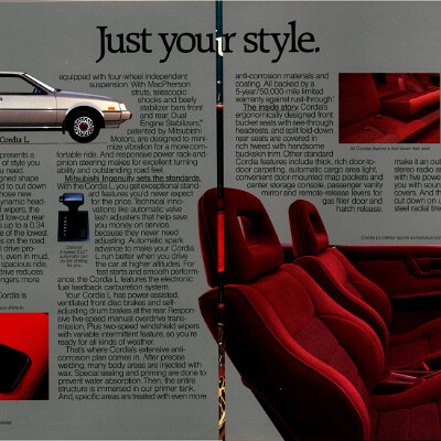 1986 Mitsubishi Cordia Brochure 04-05