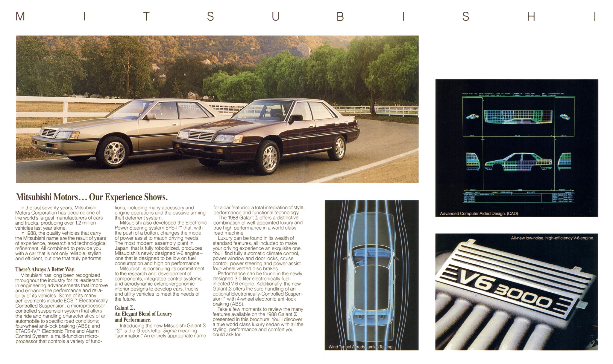 1988 Mitsubishi Galant Sigma Brochure 02-03