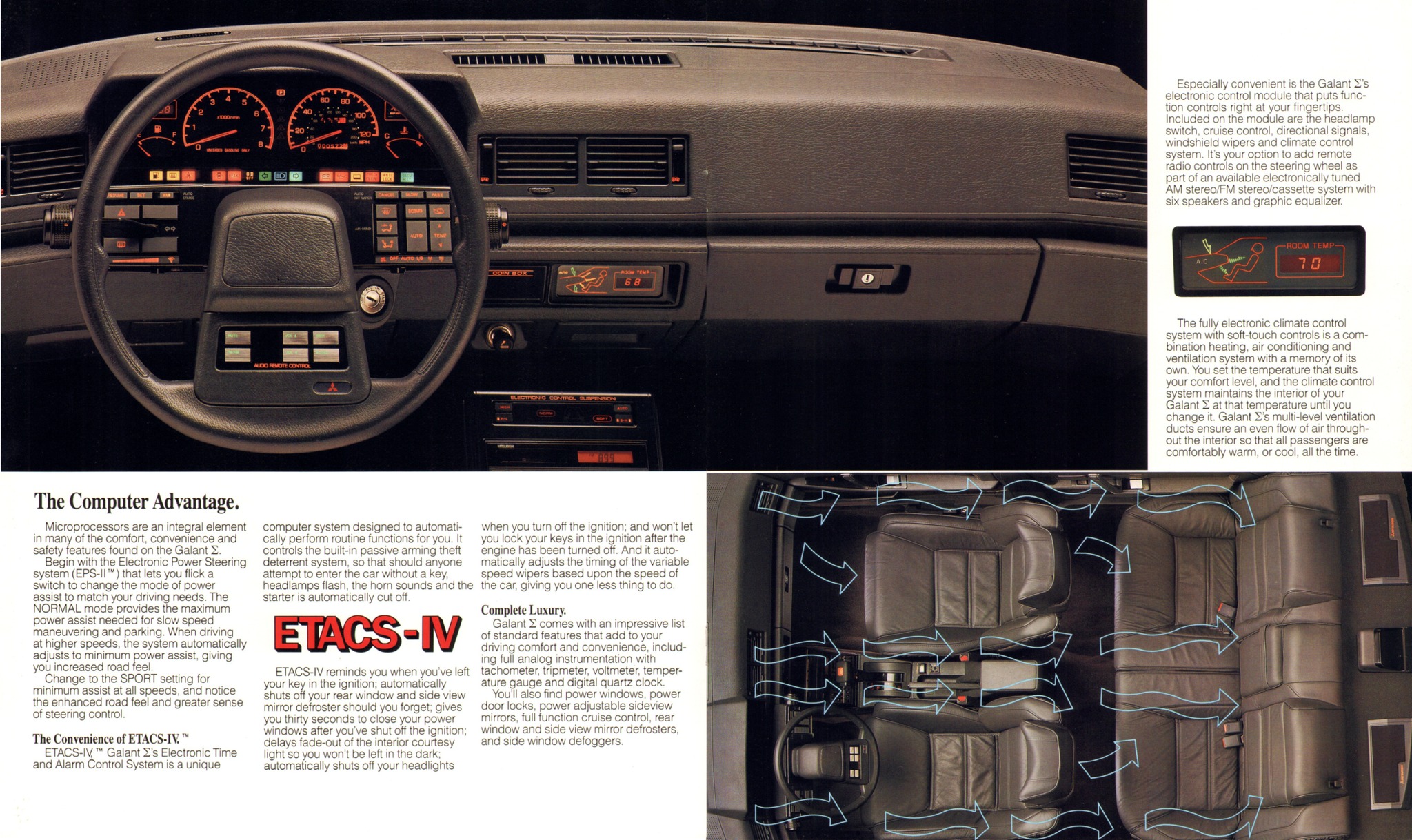 1988 Mitsubishi Galant Sigma Brochure 08-09