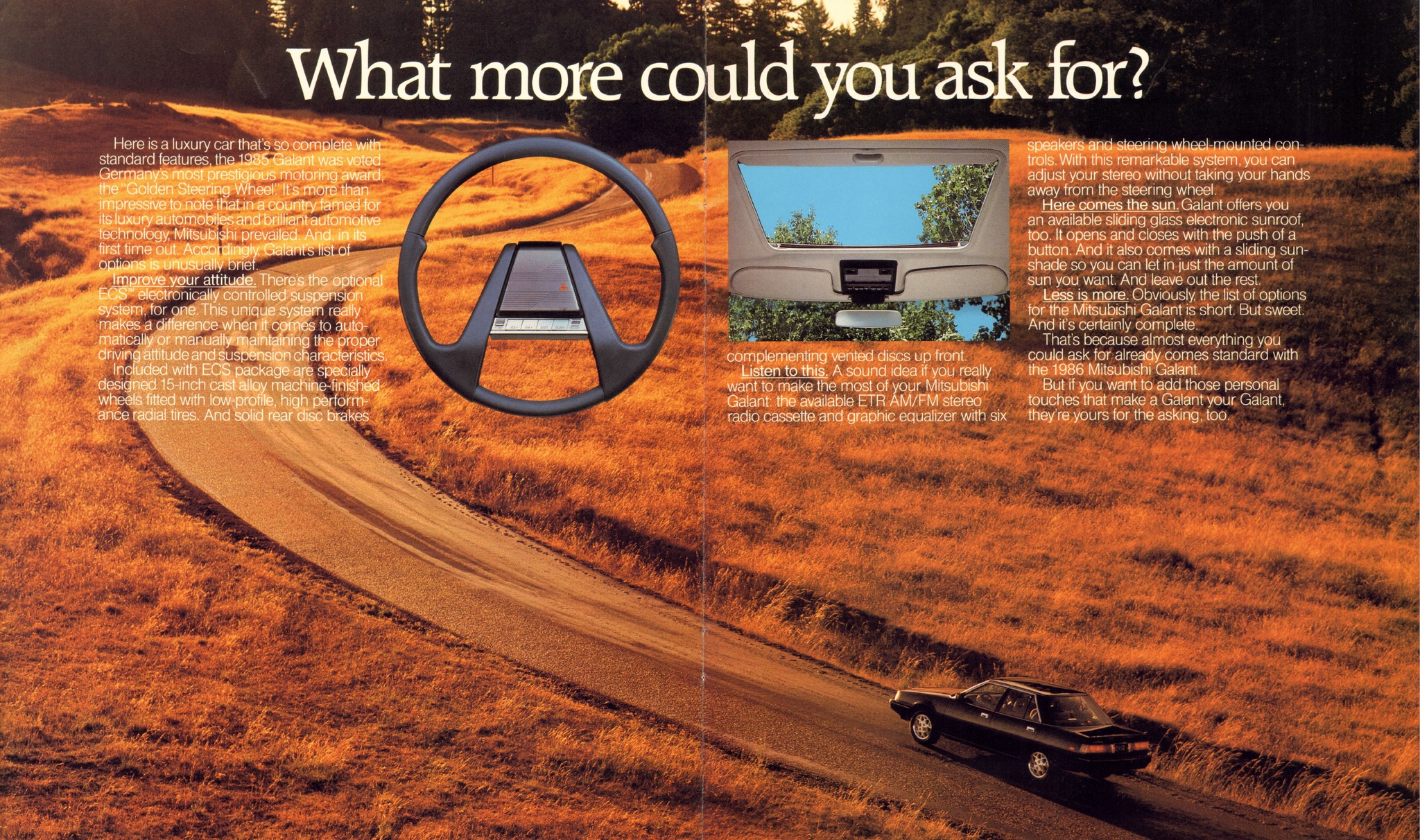 1986 Mitsubishi Galnt Brochure 12-13