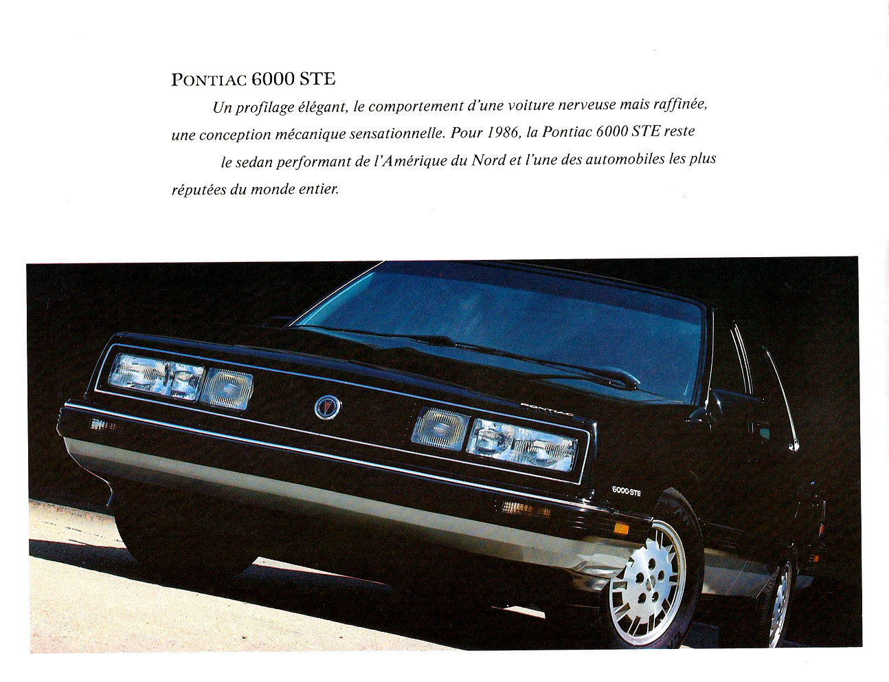 1986 Pontiac 6000-STE Brochure (Cdn-Fr) 02