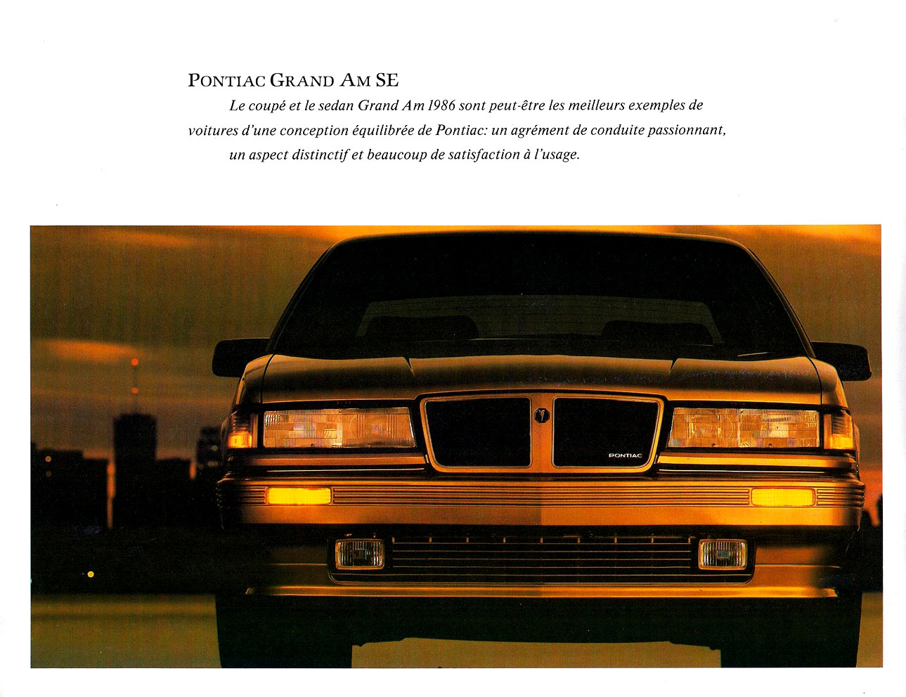 1986 Pontiac Grand Am Brochure (Cdn-Fr) 02