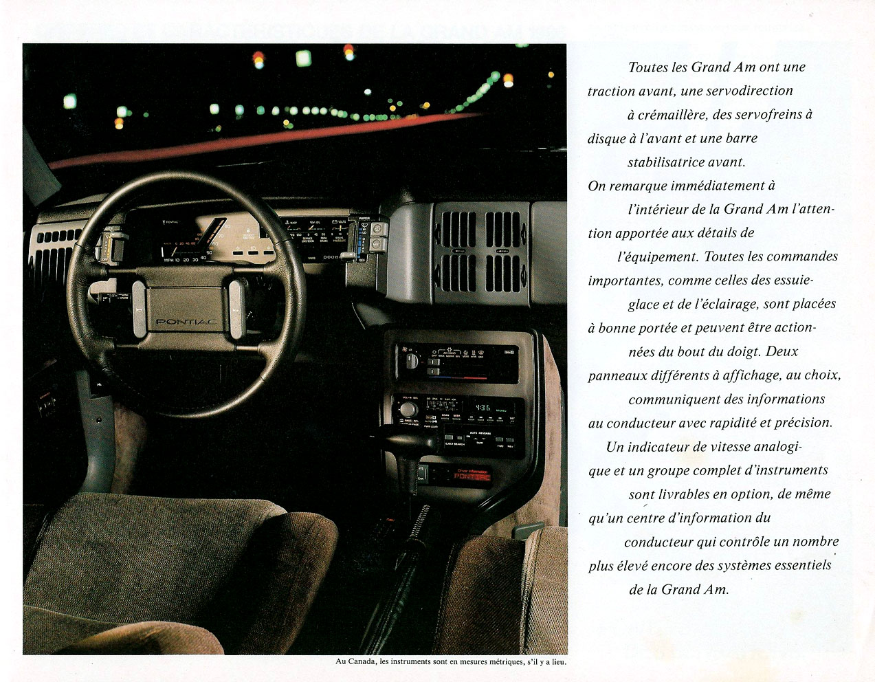 1986 Pontiac Grand Am Brochure (Cdn-Fr) 05