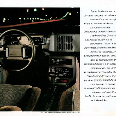 1986 Pontiac Grand Am Brochure (Cdn-Fr) 05