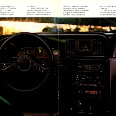 1987 Mercury Cougar Brochure 10-11