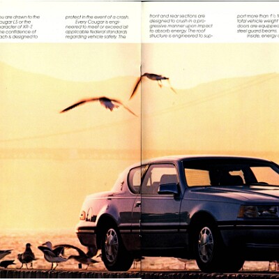 1987 Mercury Cougar Brochure 12-13
