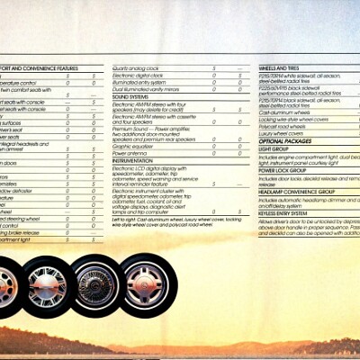 1987 Mercury Cougar Brochure 18-19-20