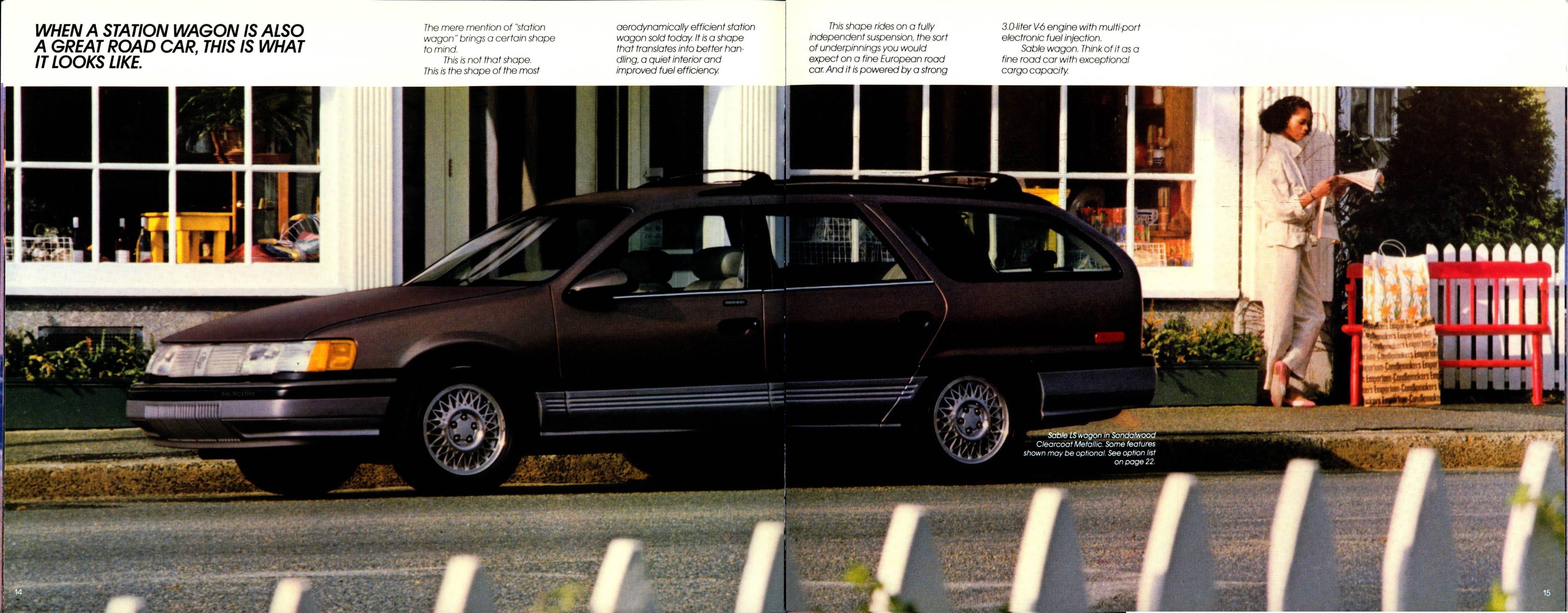 1987 Mercury Sable Brochure 14-15
