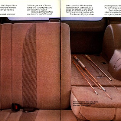 1987 Mercury Sable Brochure 16-17