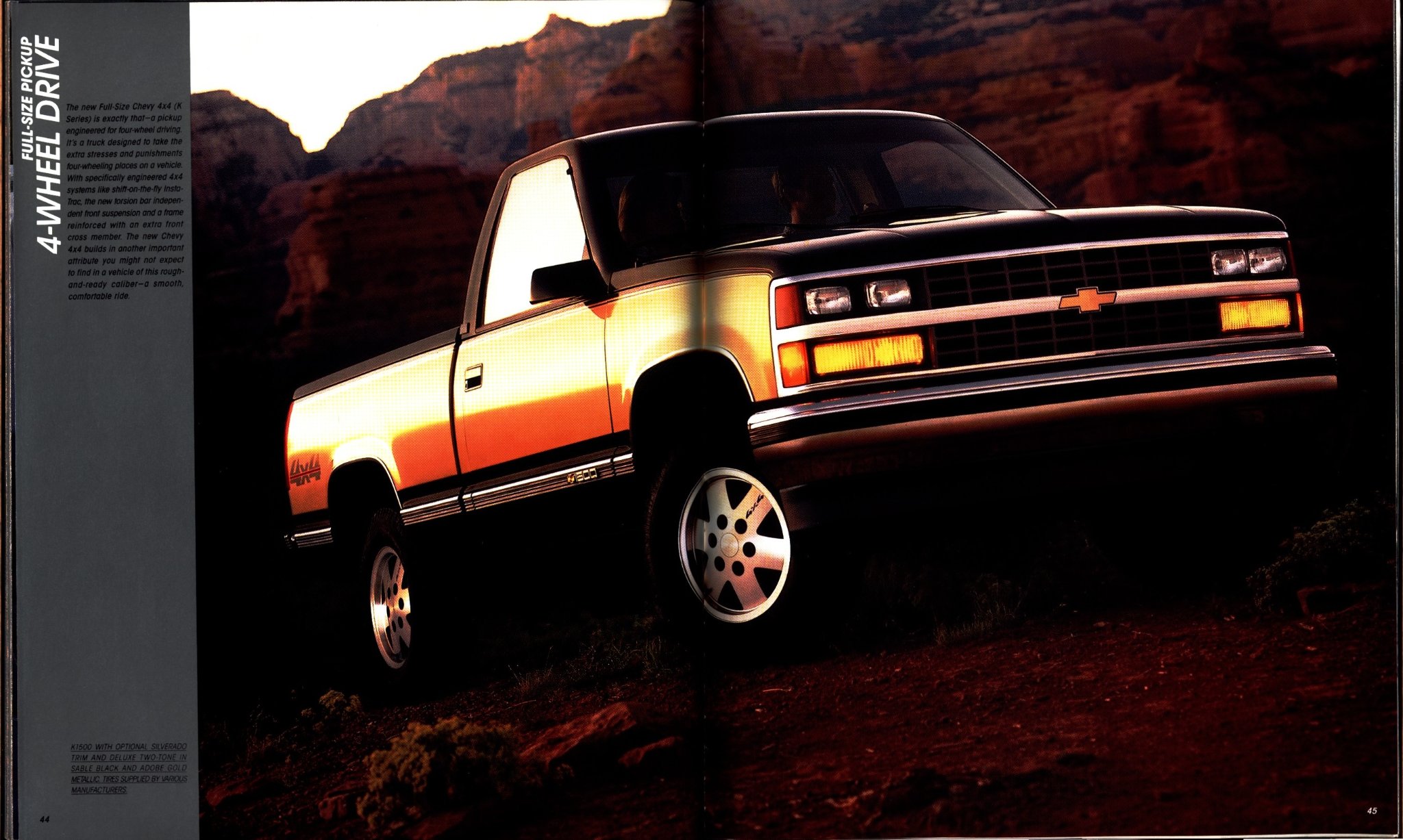 1988 Chevrolet Full Size Pickup Brochure 44-45