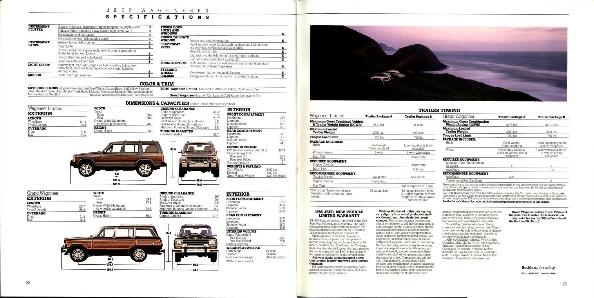 1988 Jeep Wagoneers Brochure 22-23