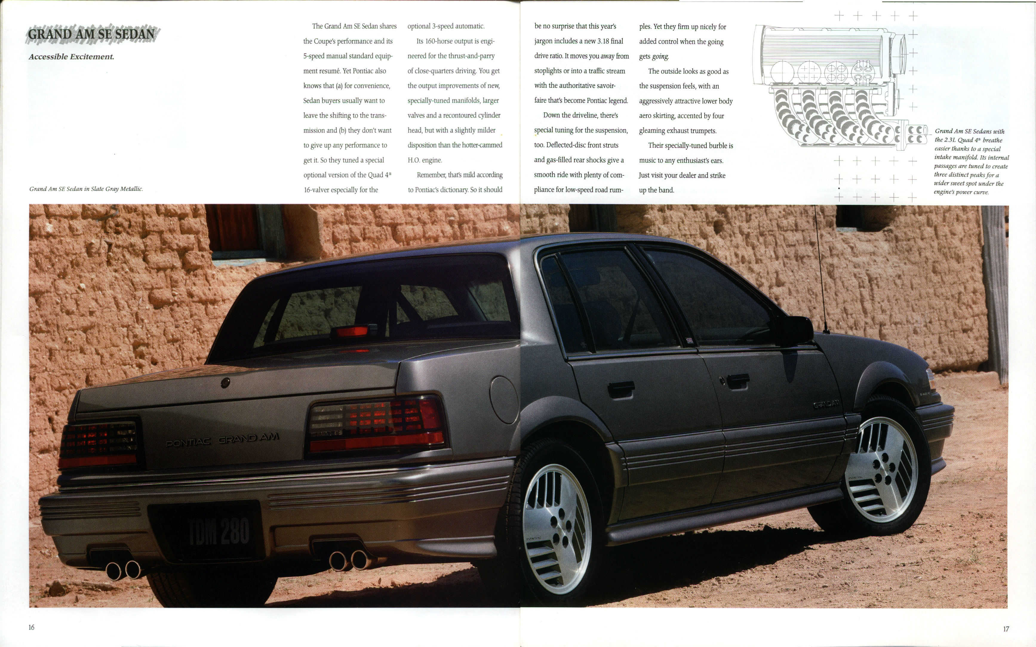 1990 Pontiac Full Line Prestige Brochure 16-17