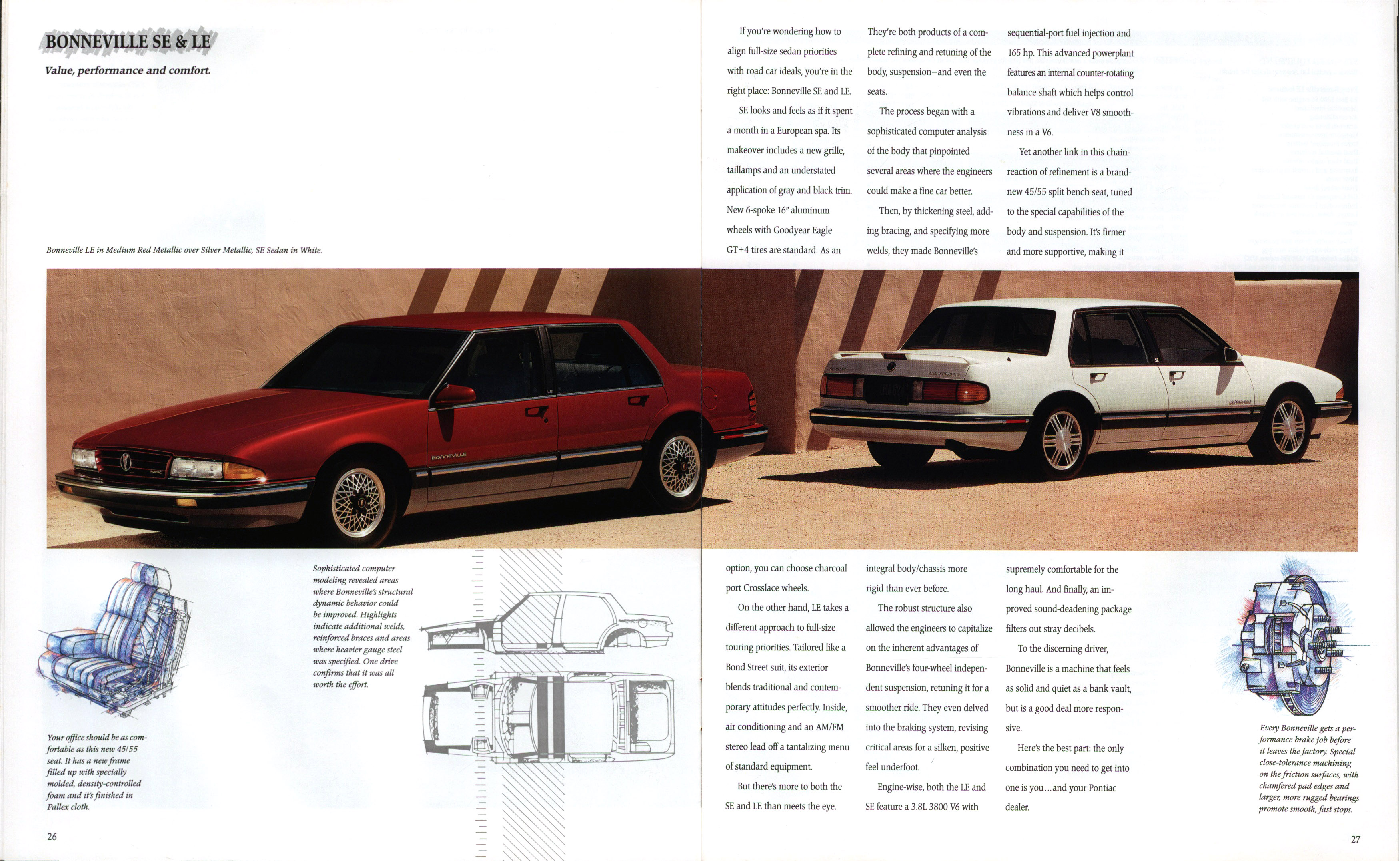 1990 Pontiac Full Line Prestige Brochure 26-27