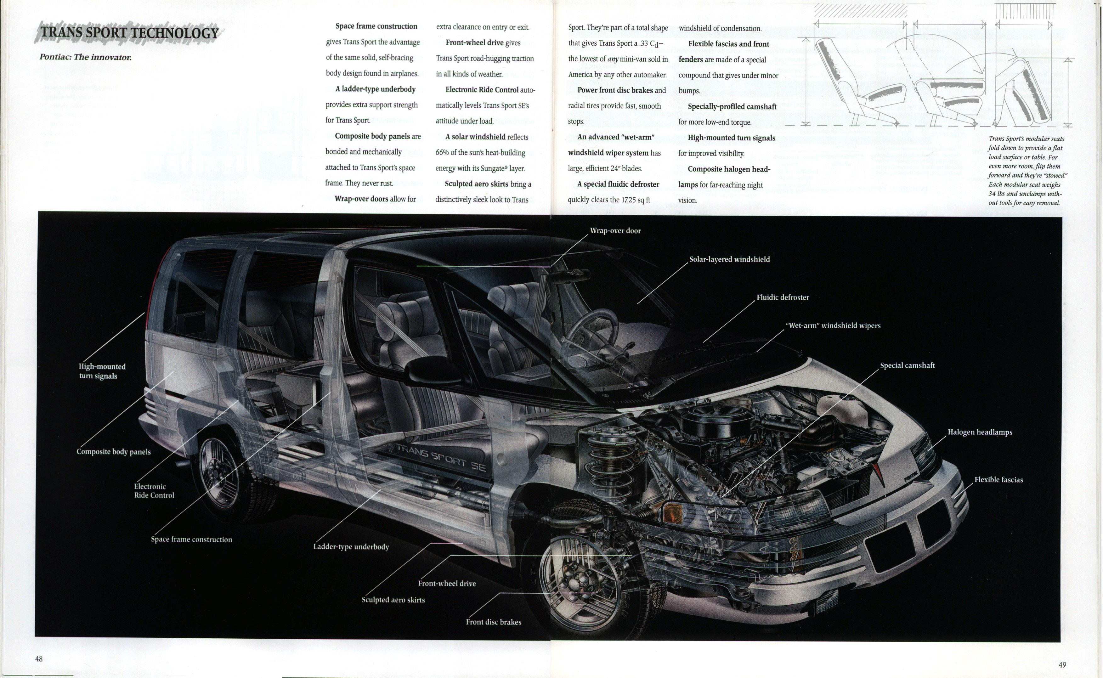 1990 Pontiac Full Line Prestige Brochure 48-49