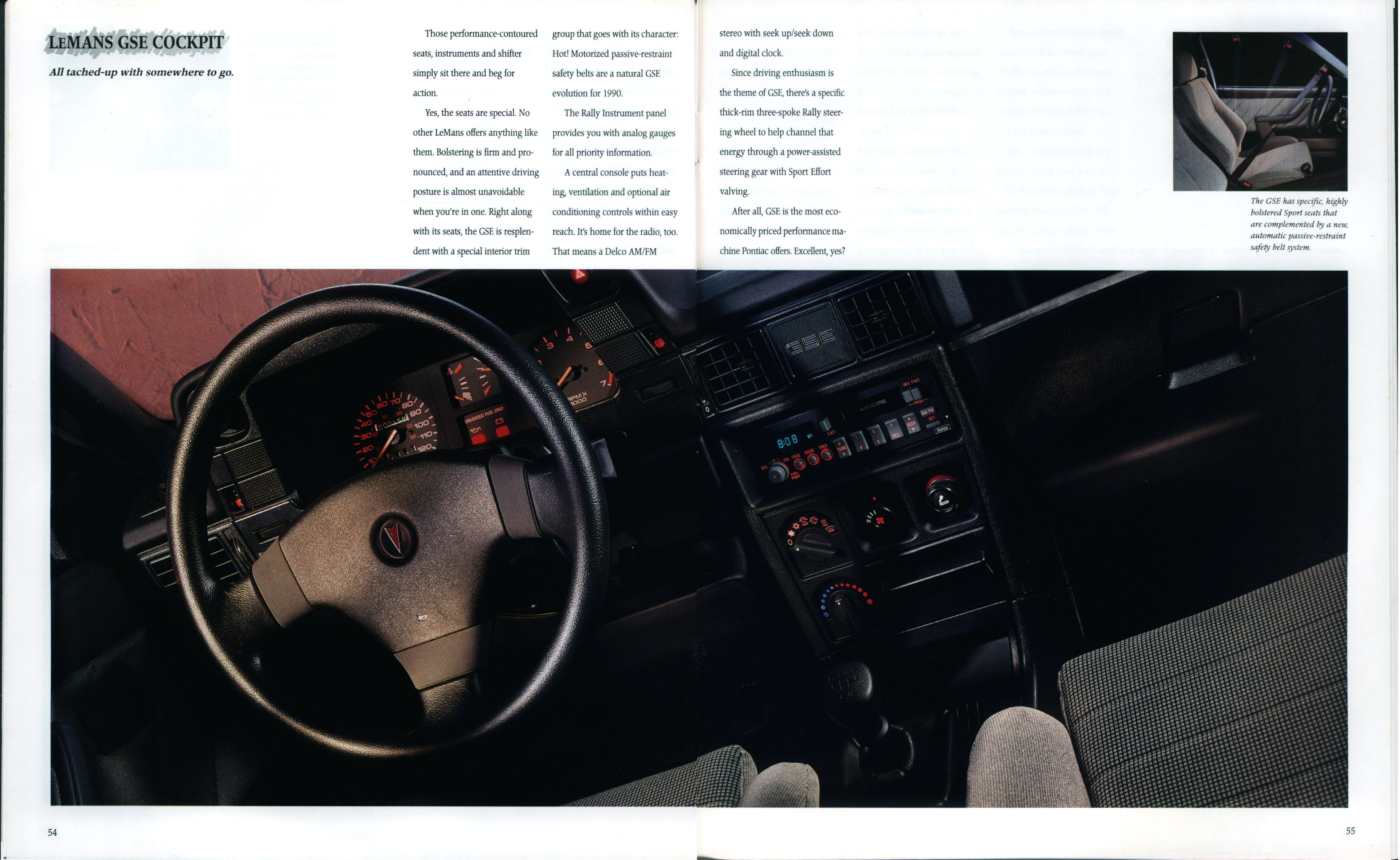1990 Pontiac Full Line Prestige Brochure 54-55