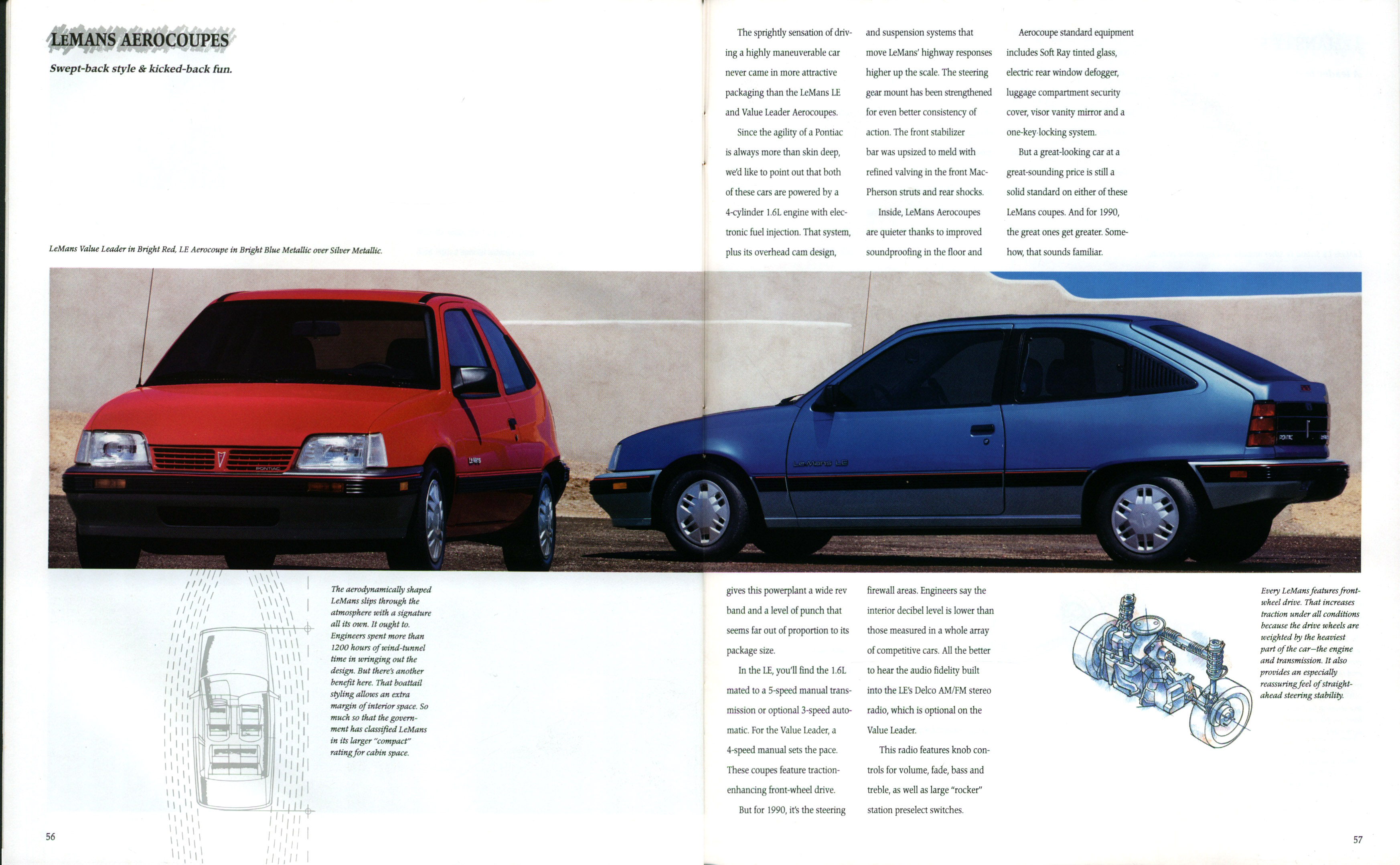 1990 Pontiac Full Line Prestige Brochure 56-57