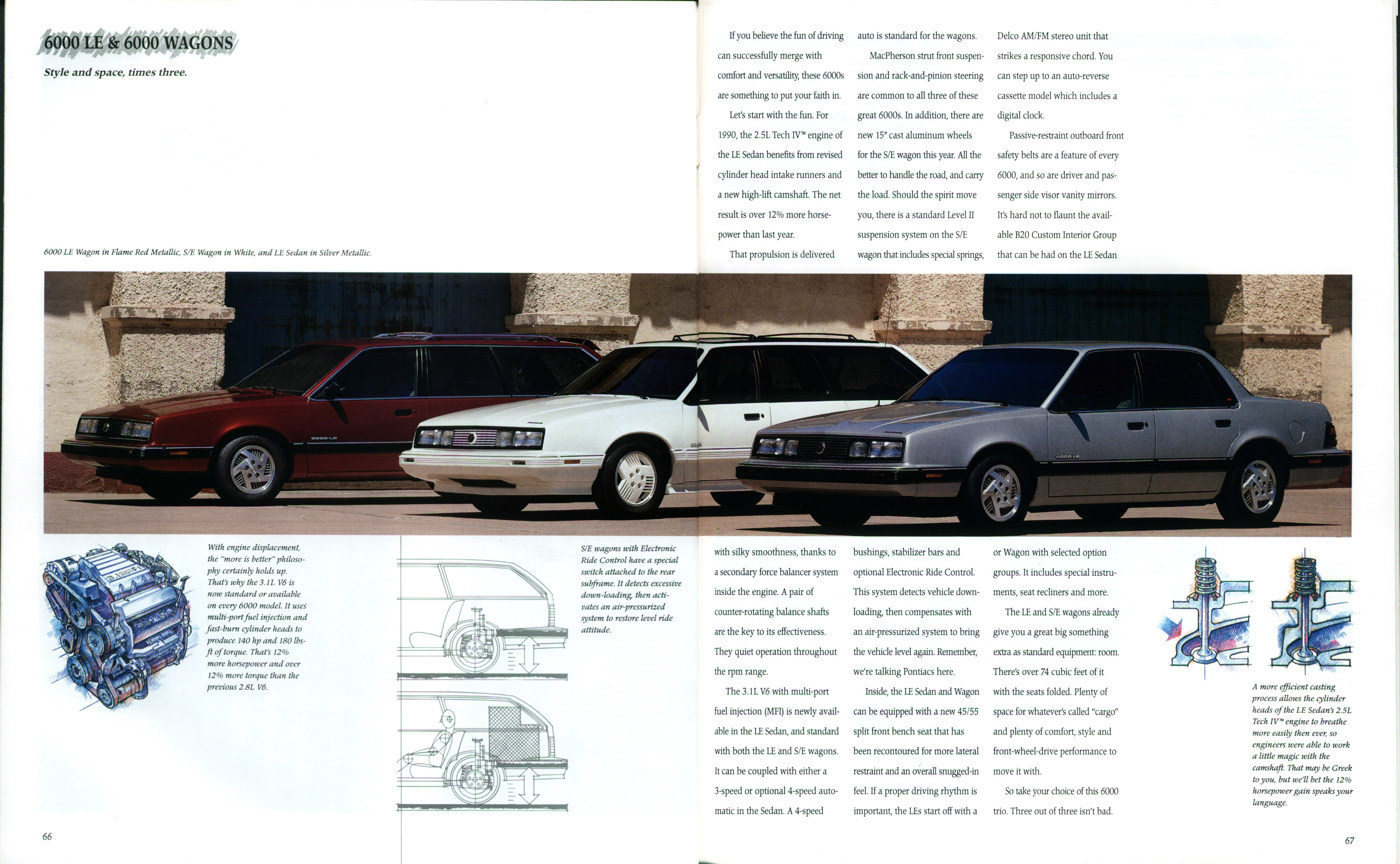 1990 Pontiac Full Line Prestige Brochure 66-67
