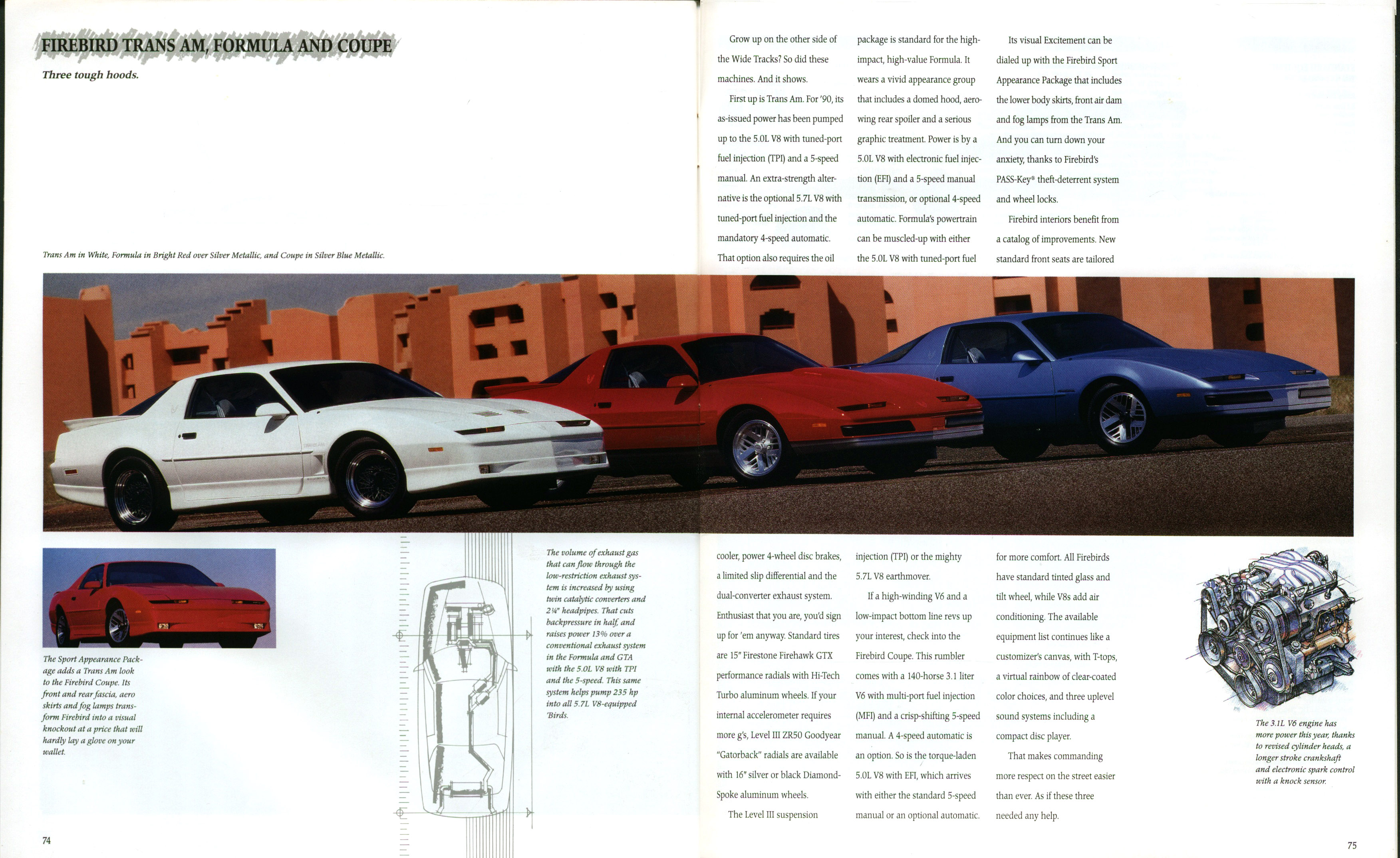 1990 Pontiac Full Line Prestige Brochure 74-75