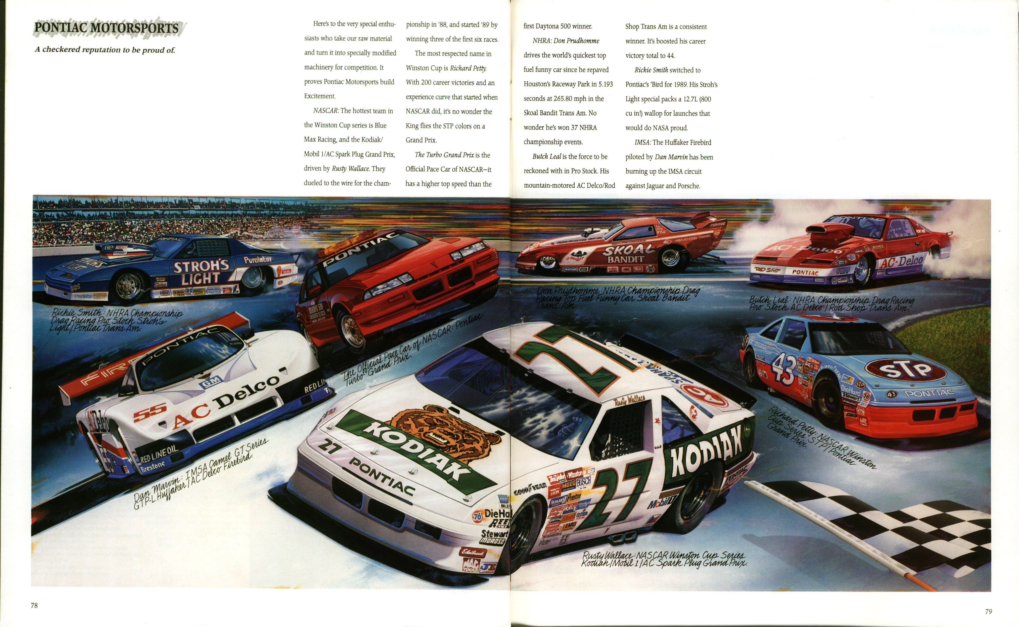 1990 Pontiac Full Line Prestige Brochure 78-79