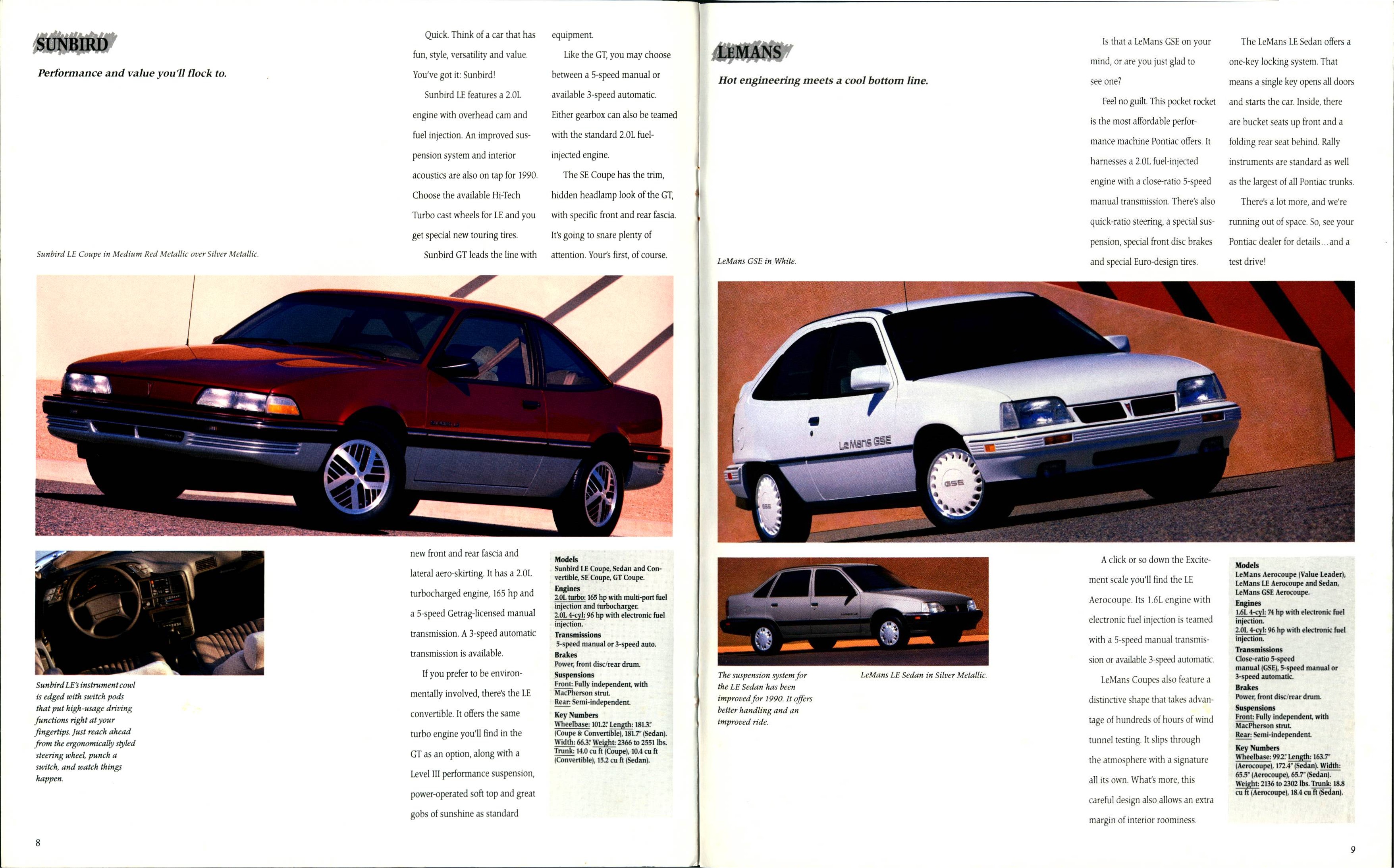 1990 Pontiac Full Line Brochure 08-09