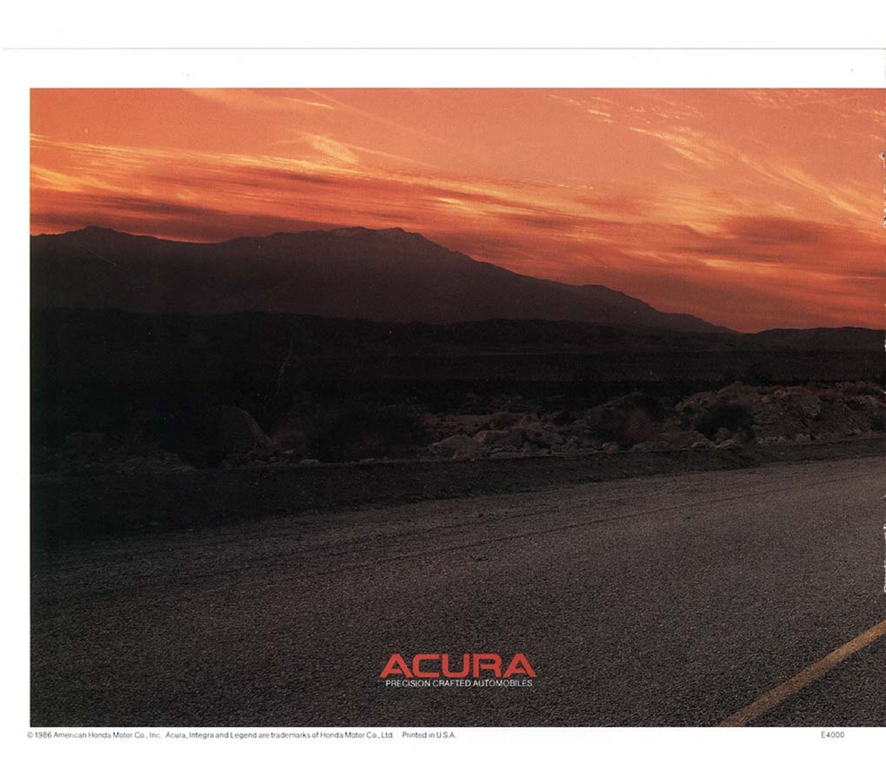 1986 Acura Legend & Integra  Brochure 16