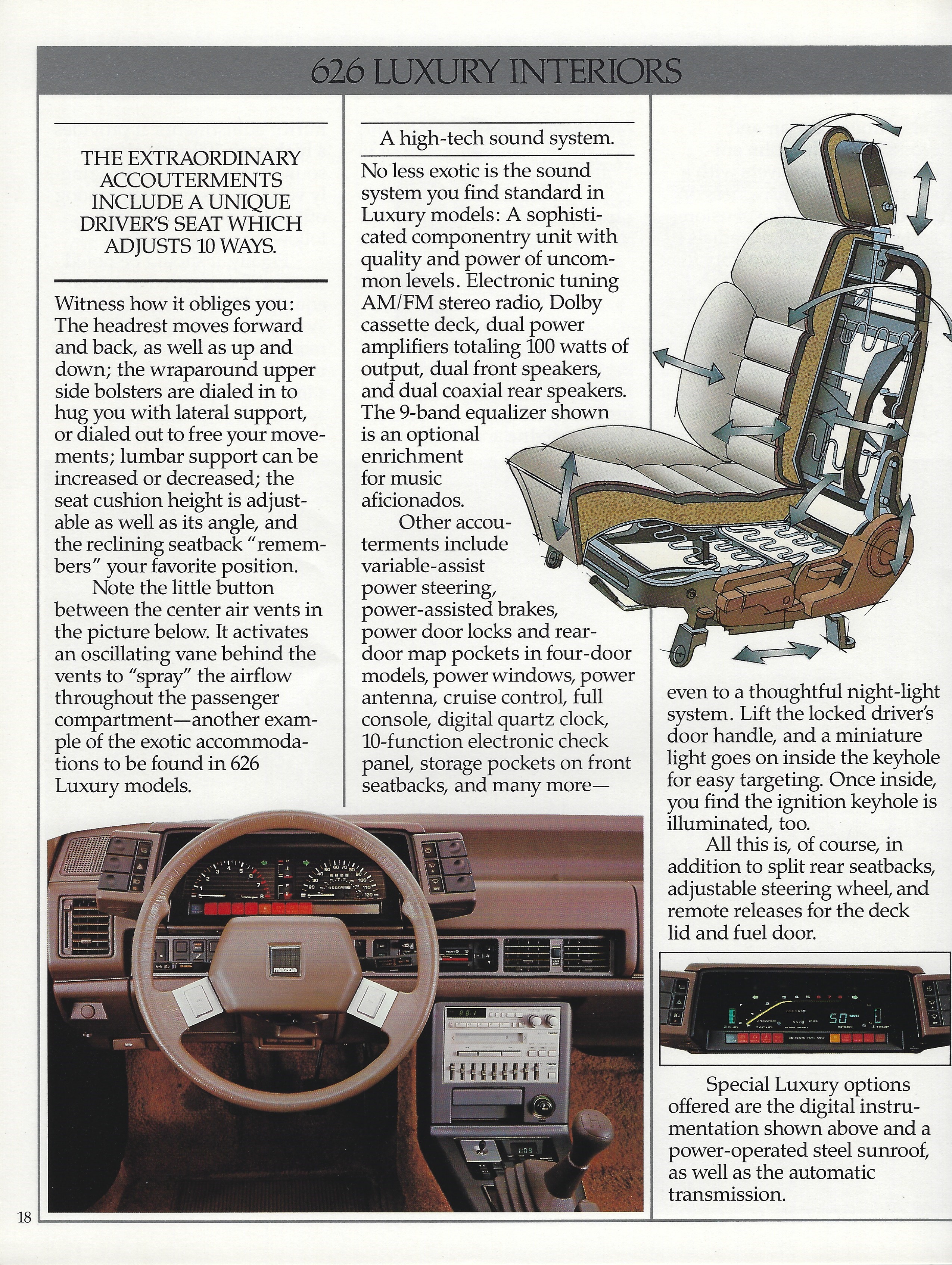 1985 Mazda 626 Brochure 18