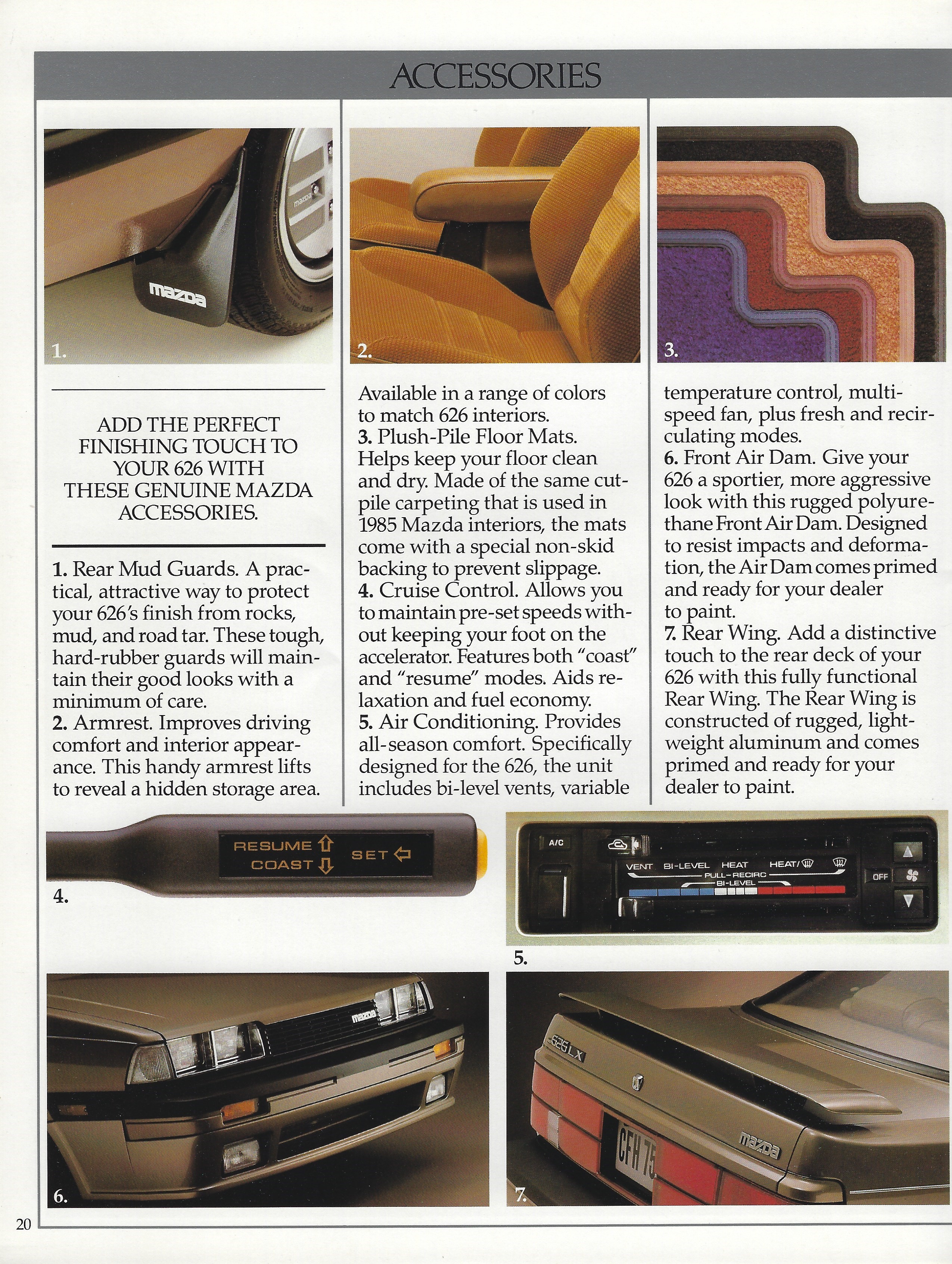 1985 Mazda 626 Brochure 20