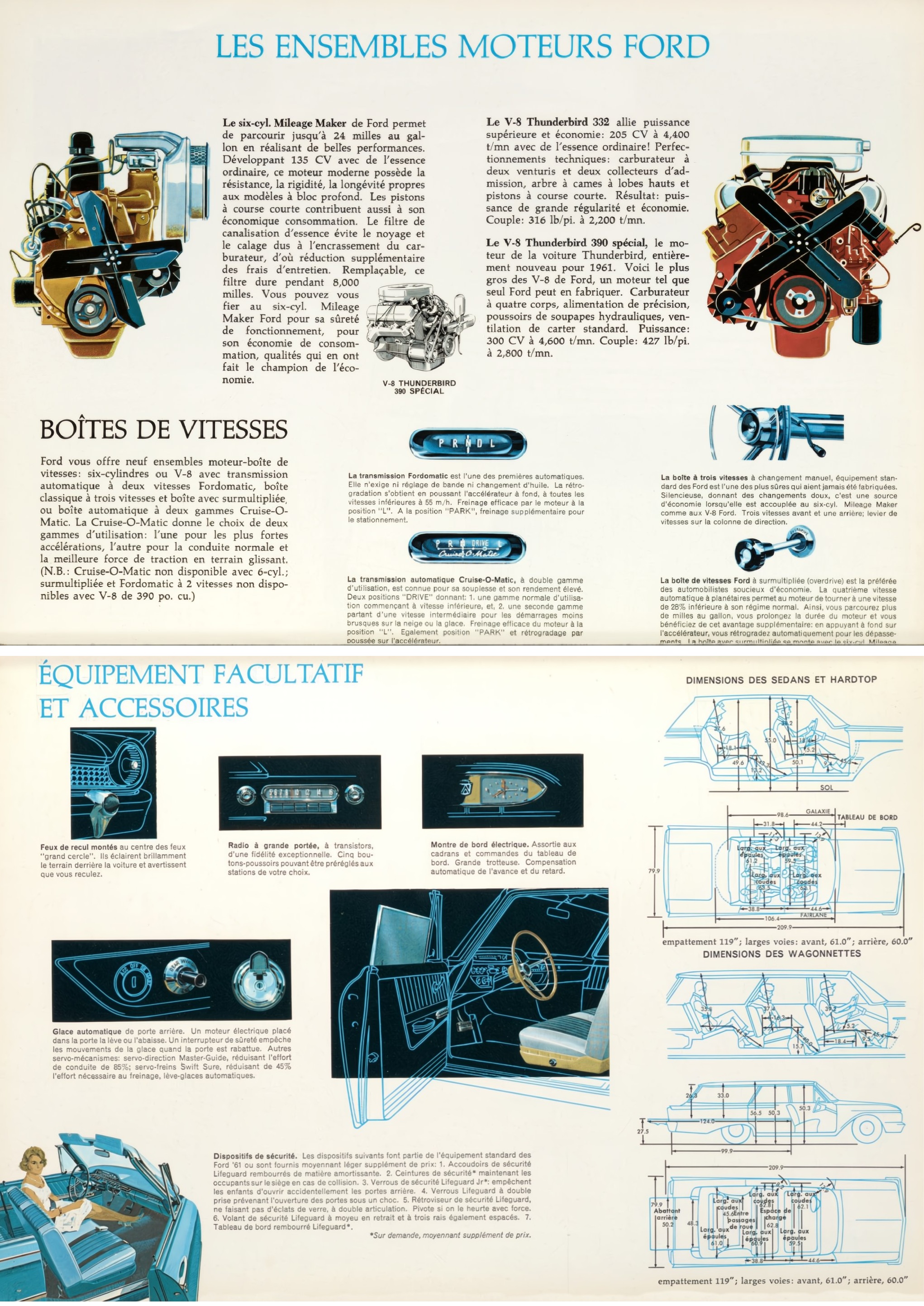 1961 Ford Brochure (Cdn-Fr) 18-19