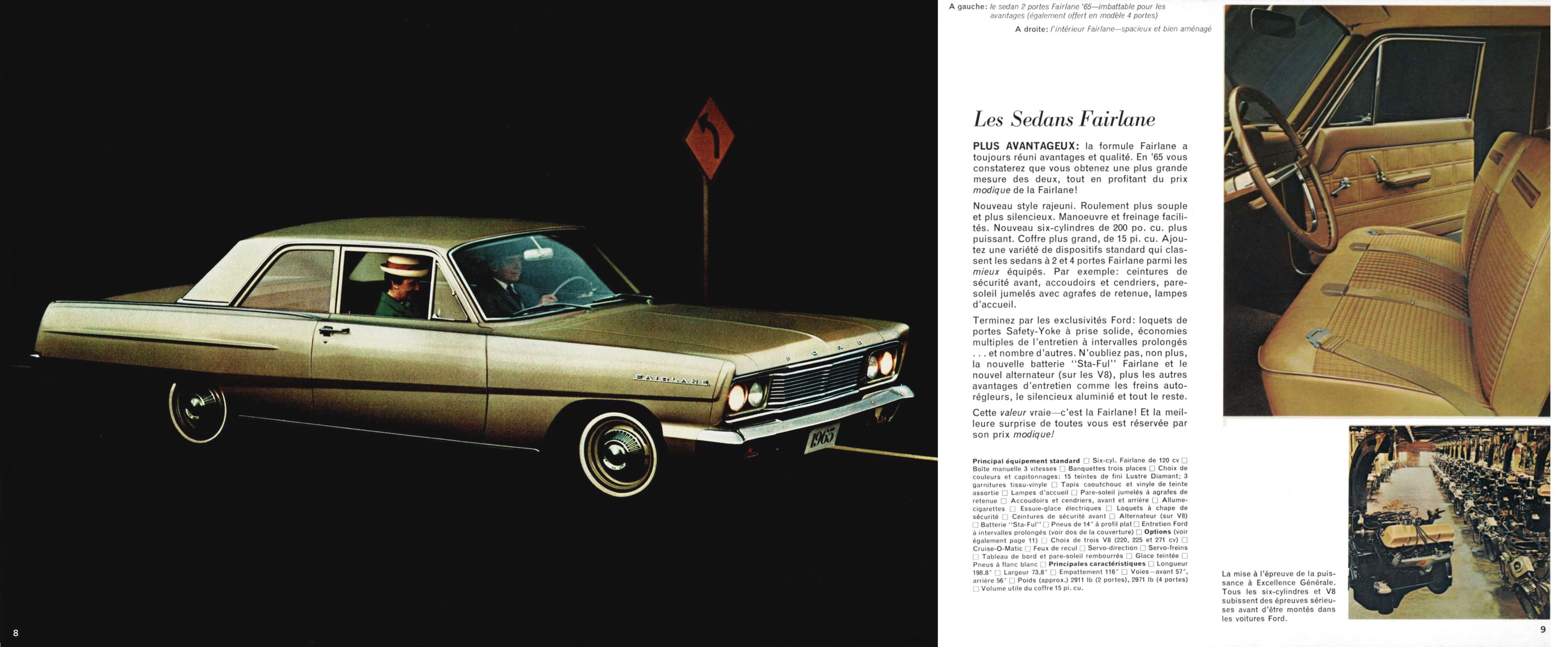 1965 Ford Fairlane Brochure (Cdn-Fr) 08-09