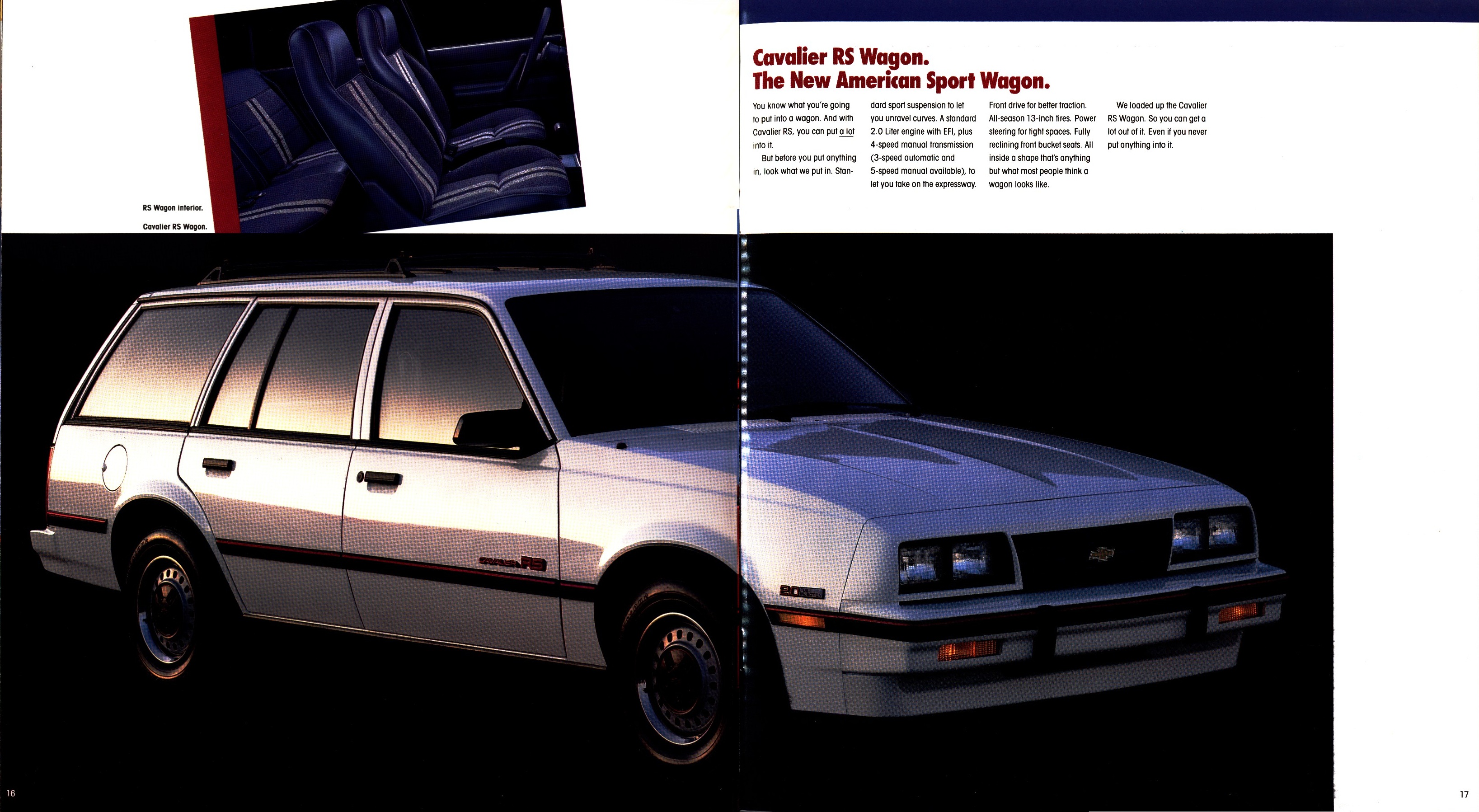 1986 Chevrolet Cavalier Brochure 16-17