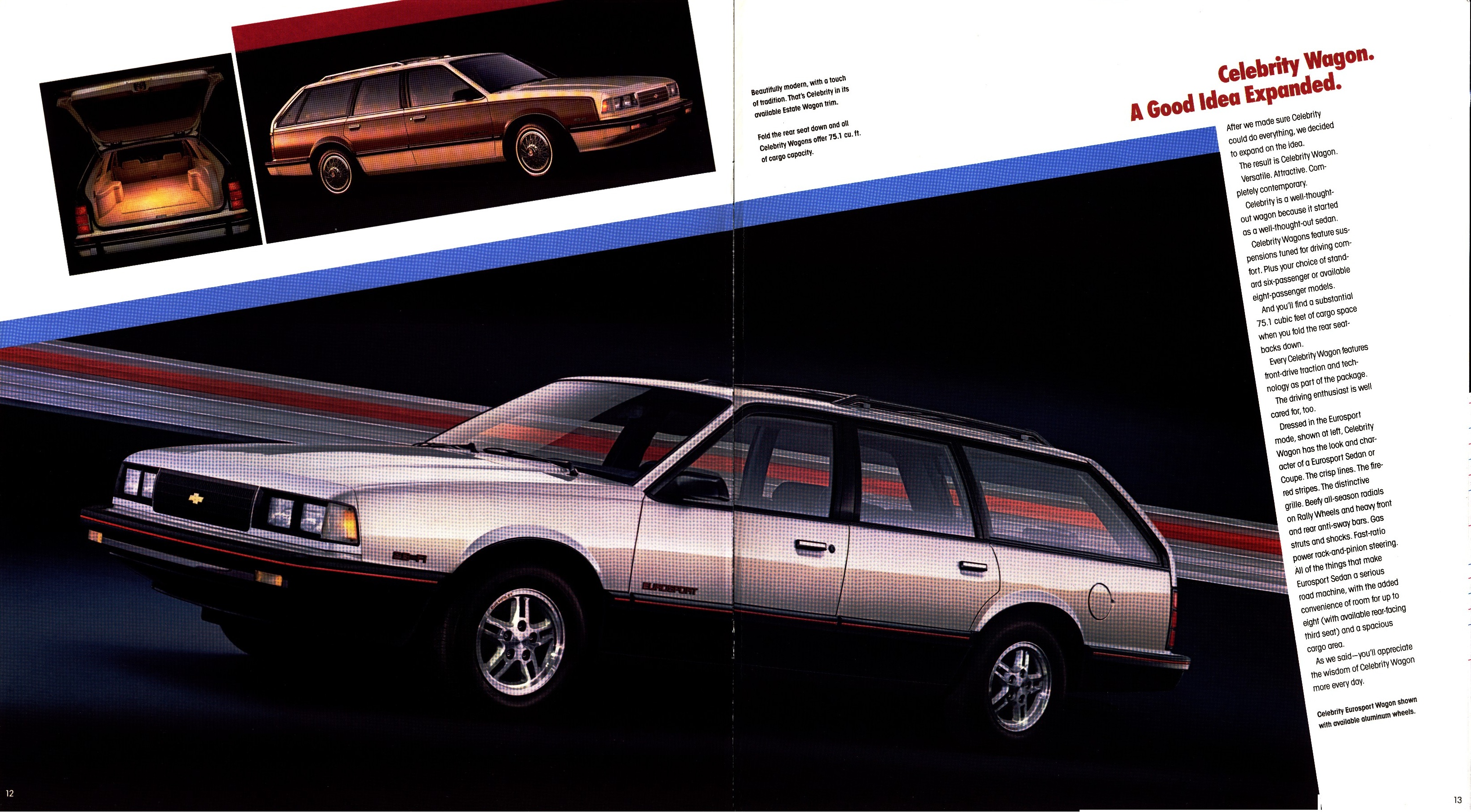 1986 Chevrolet Celebrity Brochure 12-13