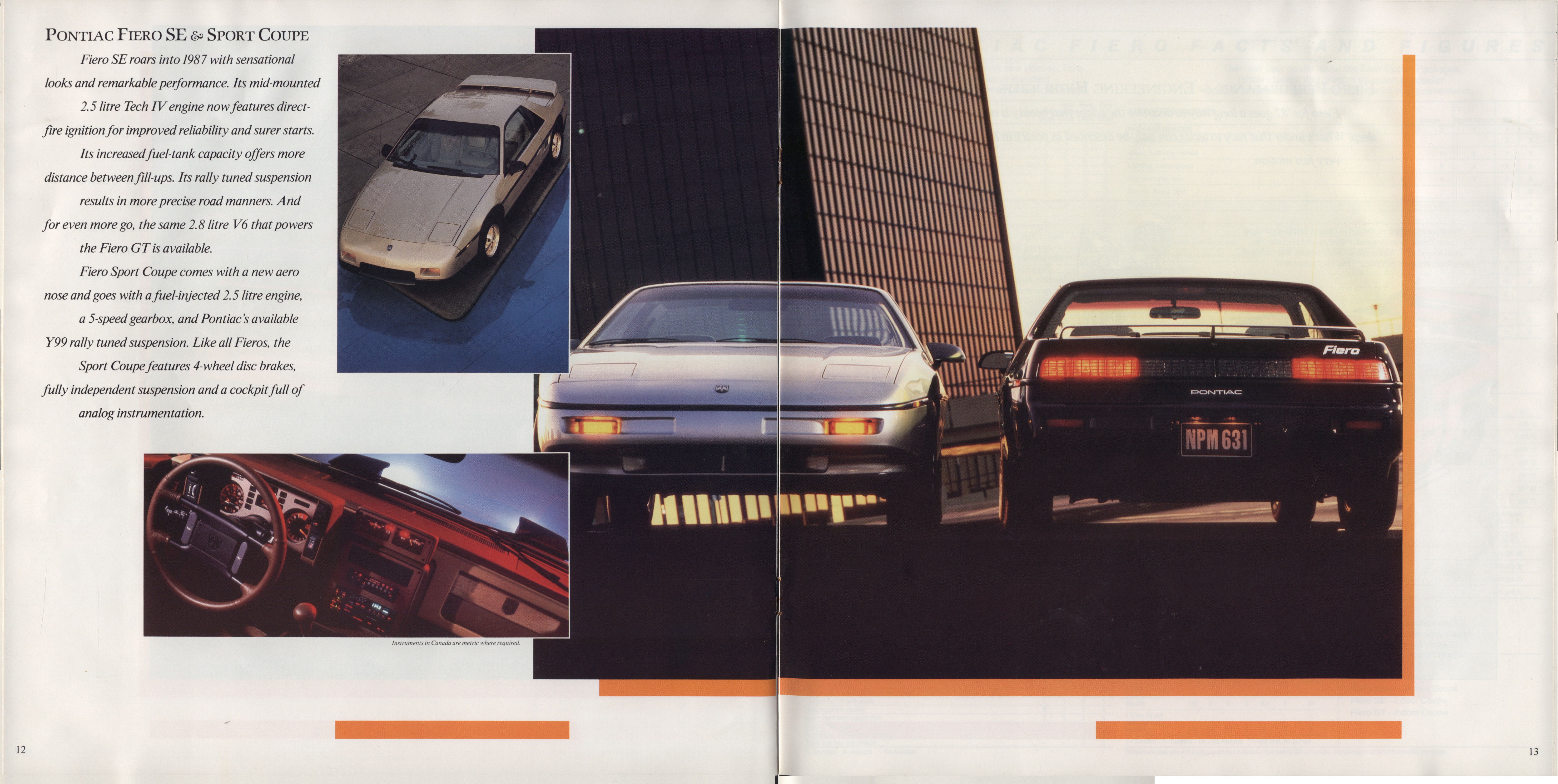 1987 Pontiac Performance Cars Brochure (Cdn) 12-13