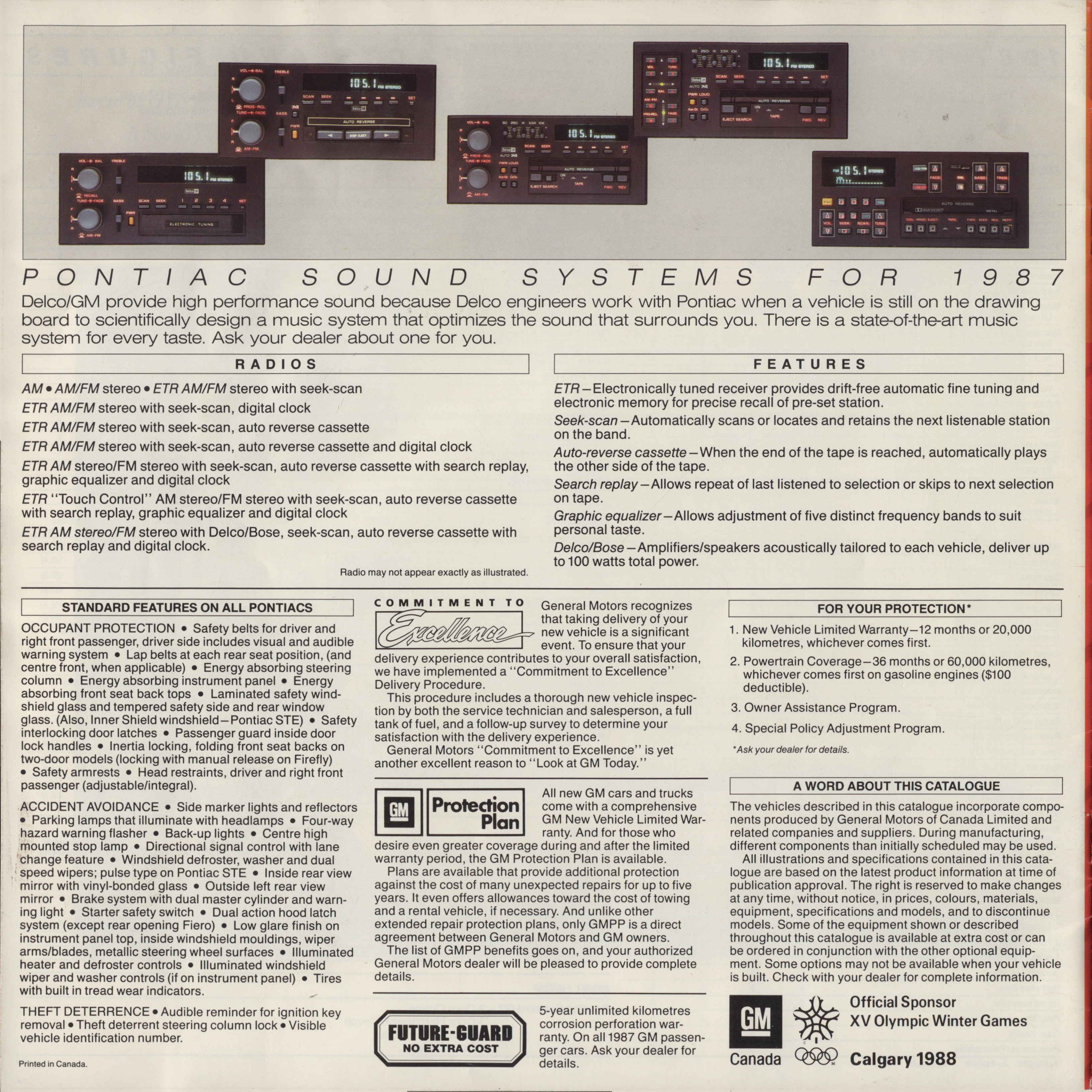 1987 Pontiac Performance Cars Brochure (Cdn) 20