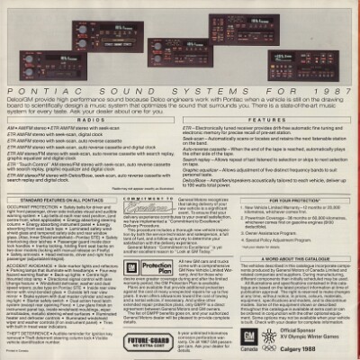 1987 Pontiac Performance Cars Brochure (Cdn) 20