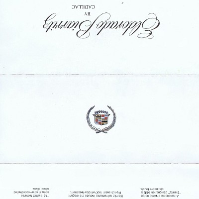 1975 Cadillac Eldorado Biarritz Foldout 1975 Cadillac Eldorado Biarritz Foldout