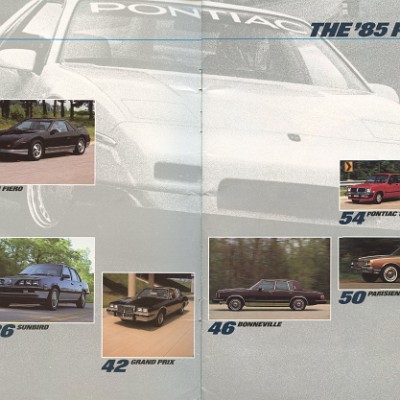 1985 Pontiac Full Line Prestige-00a-01
