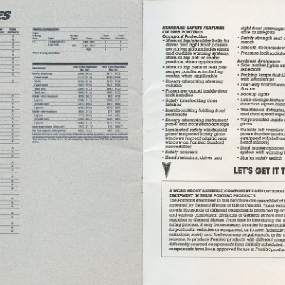 1985 Pontiac Full Line Prestige-72-73