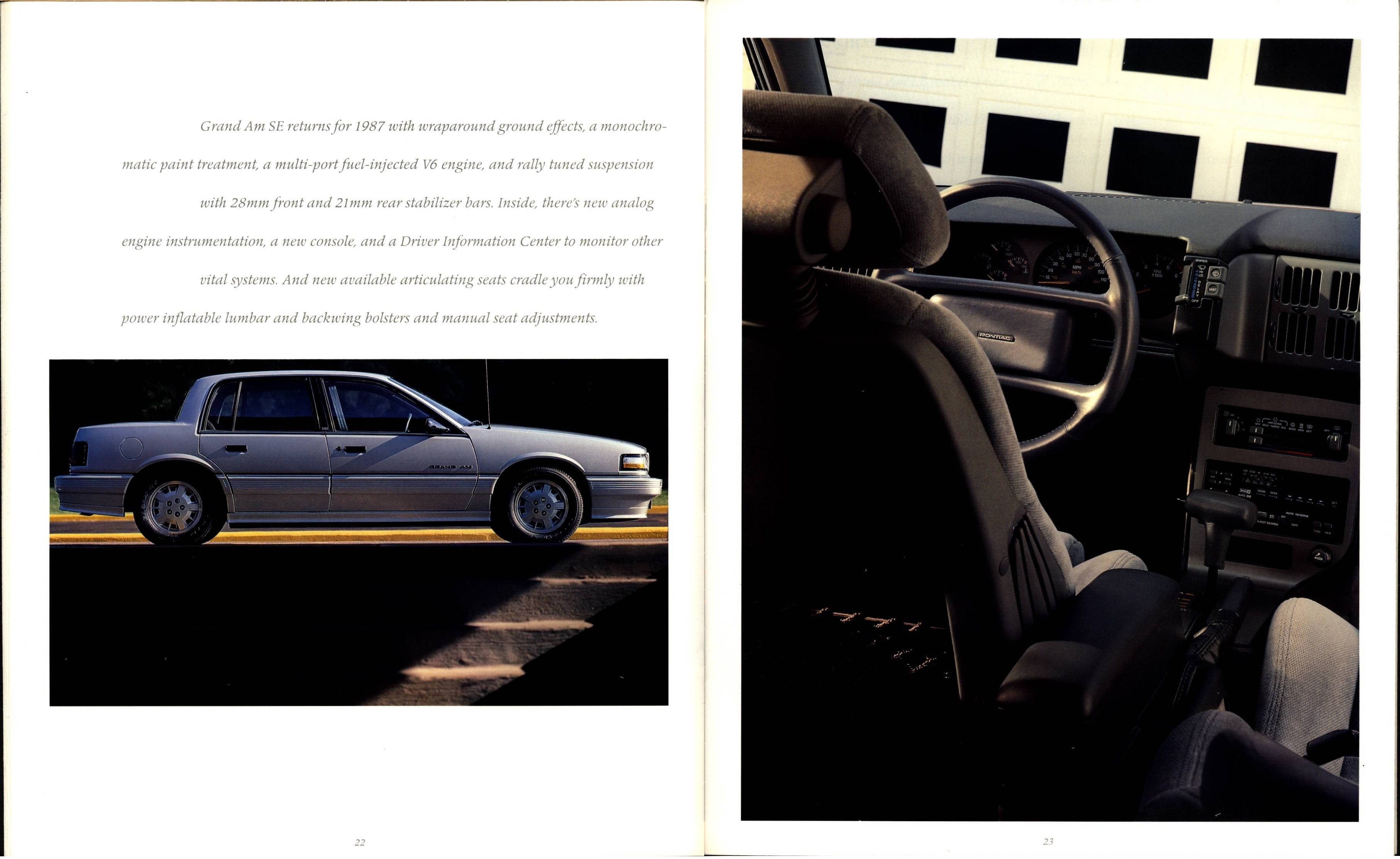 1987 Pontiac Full Line Prestige Brochure 22-23